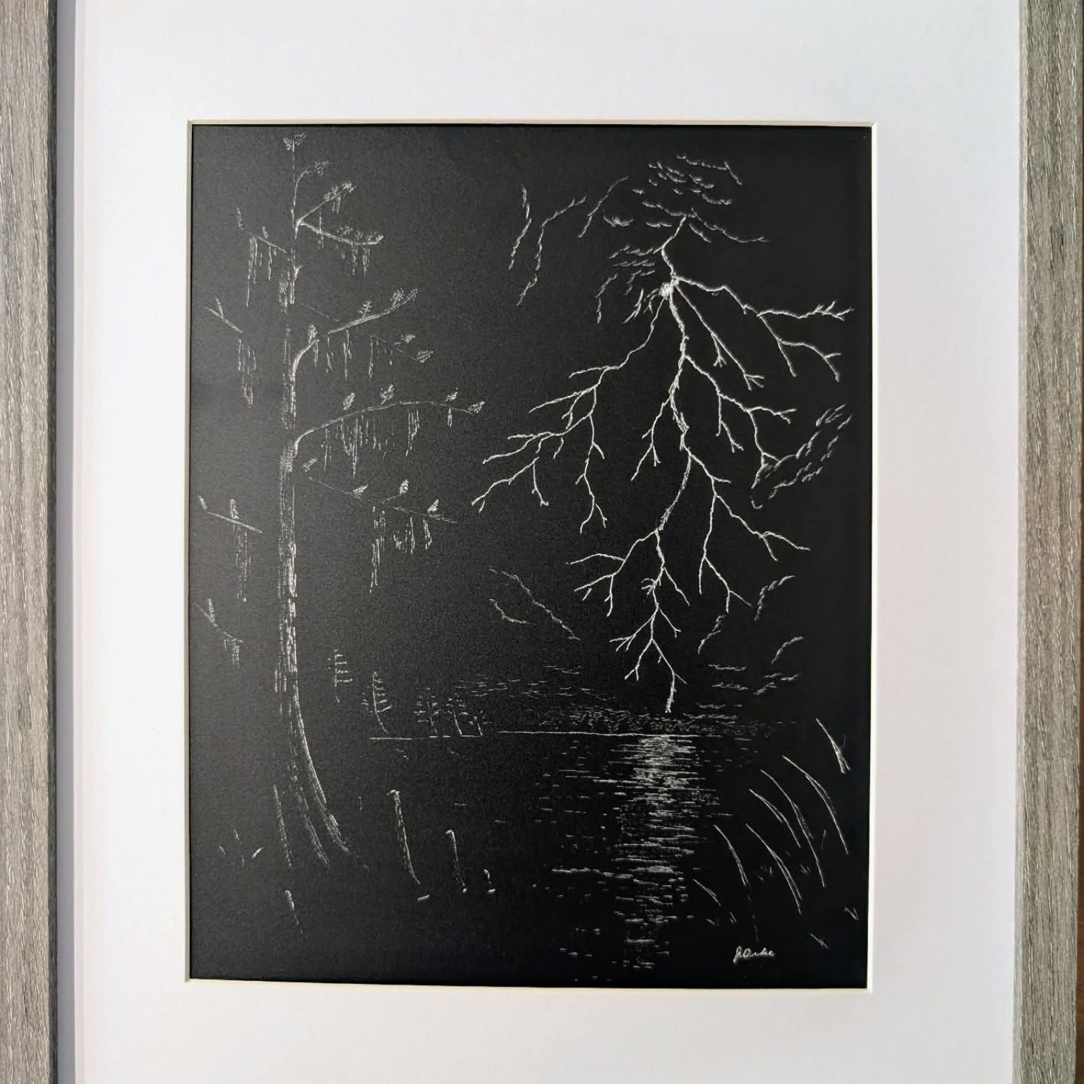 Lightning on the swamp
